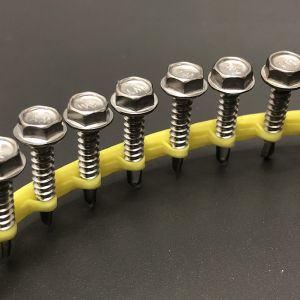 410 Stainless Steel Auto Feed Screws 5/16" Hex Flange Head M5 x 38mm