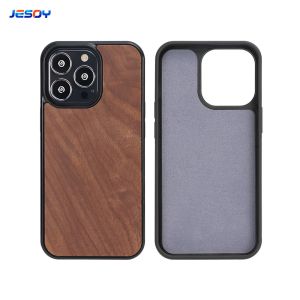 Quality Engraved Microfiber Wooden Phone Case Scratch Resistant Customized for sale