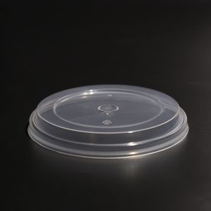 Plastic PP Round Disposable Cup Lid Cover Leak Proof For Boba Tea Cups