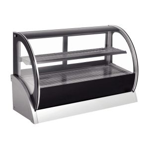 Curved Glass Cake Fridge Showcase Easy Thorough Cleaning