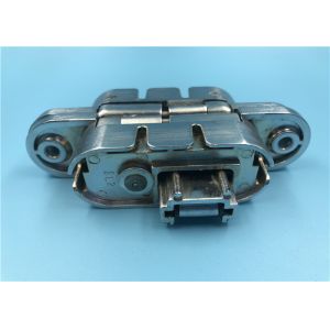 Satin Chrome 3D Concealed Hinges For Solid Wood / Metal Door Left Open