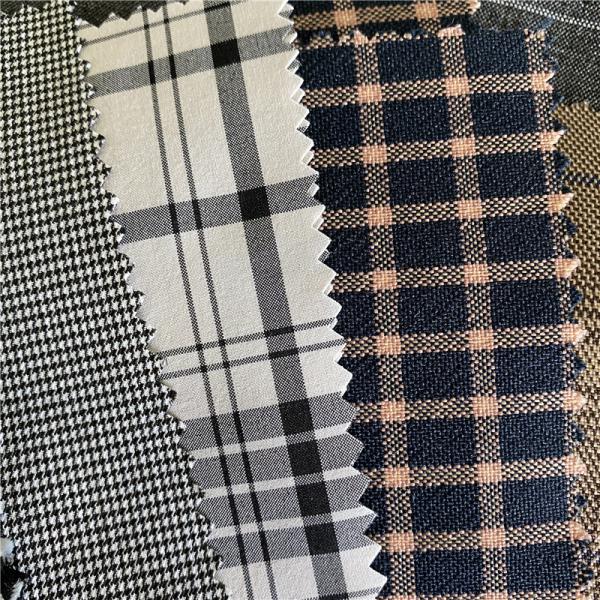 Checks Fabric Yarn Dyed Black and White Paisley Suit Polyester Woolen Blazer