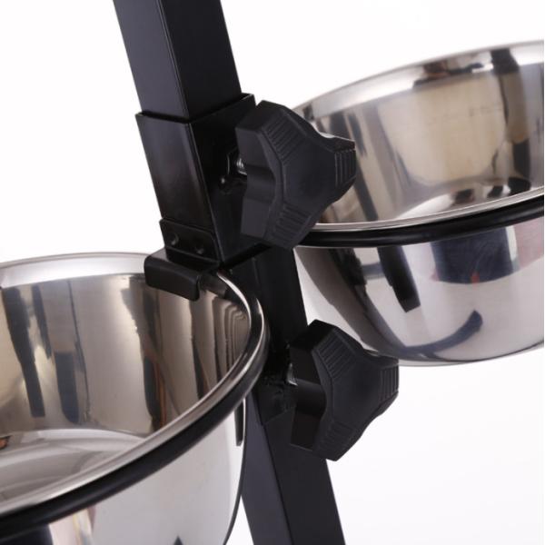 Elevated Dog Bowls Raised Pet Feeder Cat Food & Water Diner Stand Set