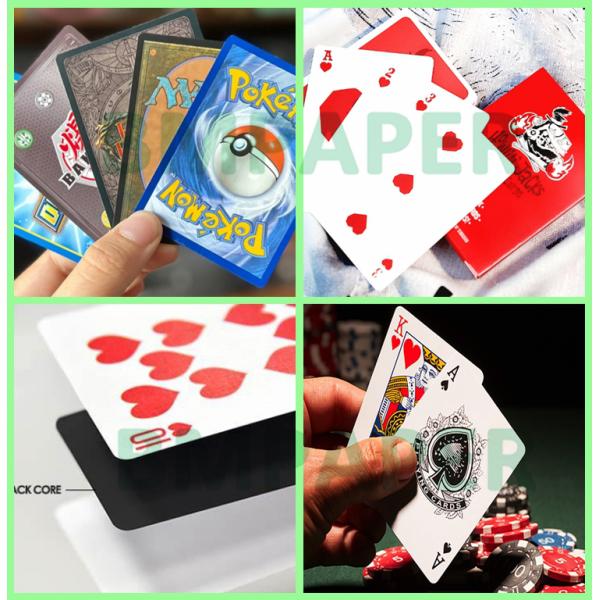  310gsm Coated Black Core Board For Playing Cards 70 x 100cm Good Stiffness