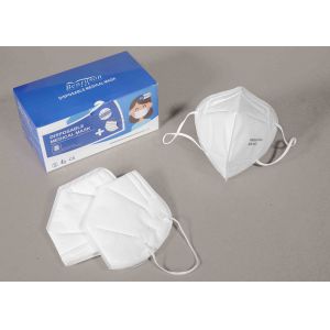 Flexible Disposable N95 Face Mask Adjustable Ear Band Foldable