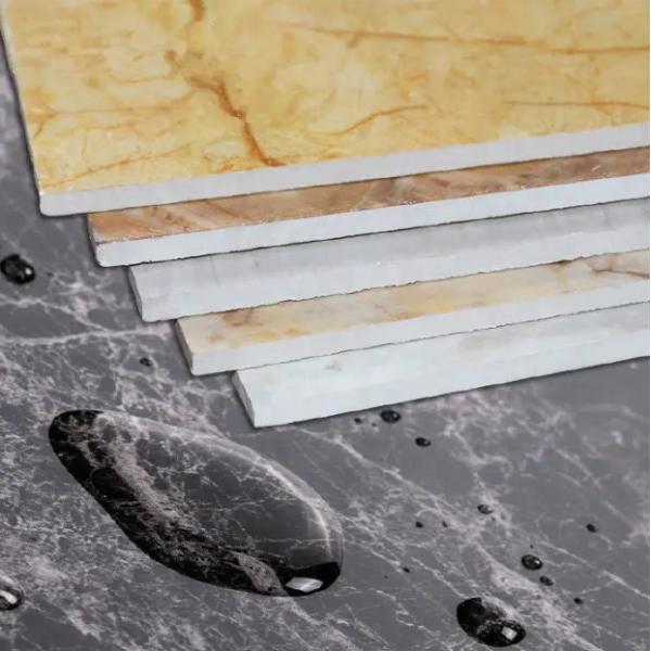 Buy Custom Black 3D Printing PVC Marble UV Sheet for Modern Art Panels Wall Decor Interior at wholesale prices