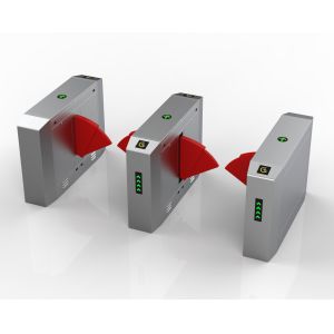 Security Flap Turnstile Gate Barrier Access Control System 550mm Passage Width