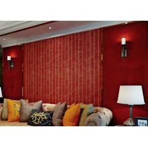 0.53*10m Sound proof Living Room Wallpaper with Stirpped Pattern , CSA SGS