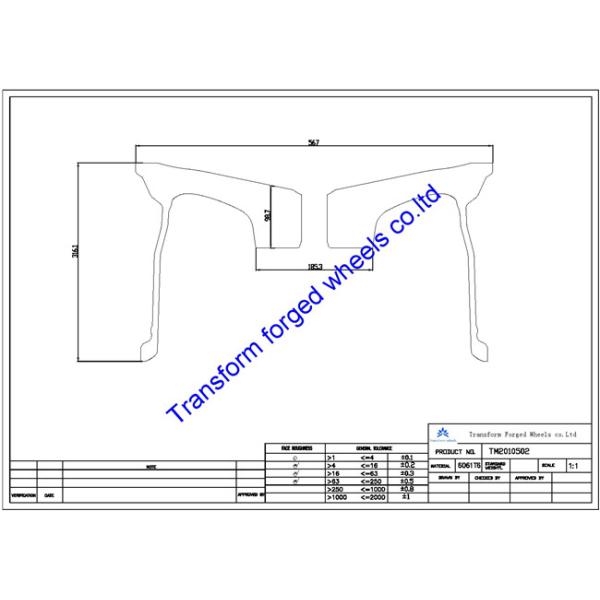 TM2010502 20X10.5 inches forged wheels monoblock wheels blanks Dimple style barrel and rims