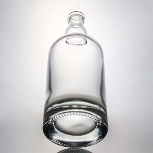 Clear Glass Vodka Whiskey Rum Bottles 750ml With T Cork Heavy Base Empty for