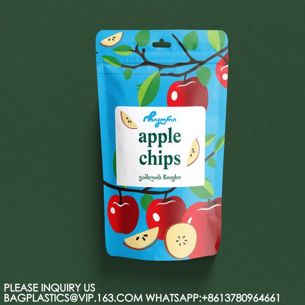 Candy Food Storage Reusable Food Bags Packaging Transparent Window Aluminum Foil Bags