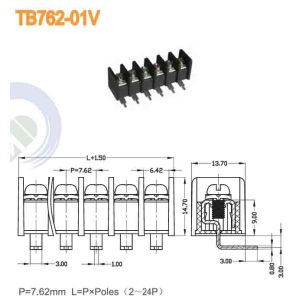 1 Row Gray Barrier Terminal Block for Versatile and Durable Wiring Solutions