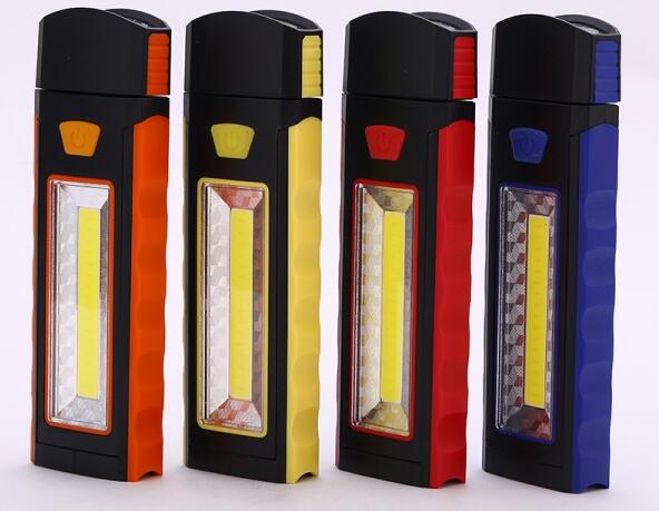 Dual Magnet Battery Operated Camping Lights 3W COB + A Led ABS Plastic