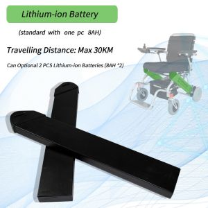 Lithium Ion Battery ISO13485 Portable Foldable Electric Wheelchair
