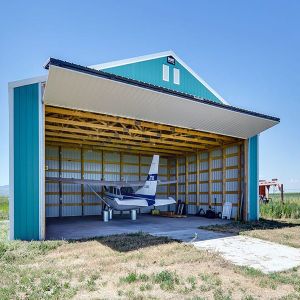 Light Prefab Steel Structure Building , Large Space Steel Building Aircraft