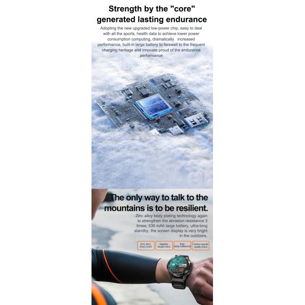 K65 SmartWatch Magnetic charging 1.43 Inch Smart Watch Blood Pressure Oxygen Heart Rate