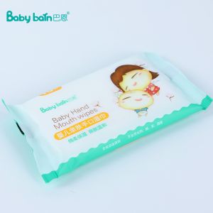 80pc per bag Natural Fabric Custom Nonwoven Baby Wet Wipes Biodegradable Ultra