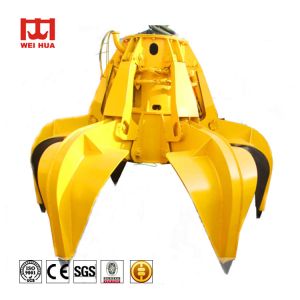 0.5 ~ 20 m³ Electro Hydraulic Orange Peel Grab Bucket Wear Resistant