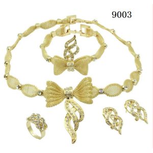 Quality Beautiful mixed metal necklace sets fashion jewelry with gold plated for sale