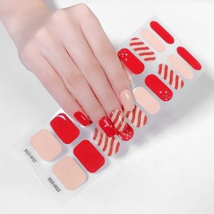 New Product Innovative Rhinestone Custom Product Flowers Gel Nail Wraps Printing