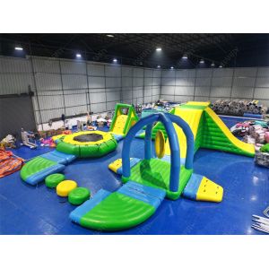 Water Play Equipment Game Custom Commercial Outdoor New Green Inflatable