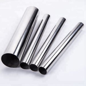 Mirror Finish Welded Stainless Steel Tubing 304 316L Round Shape