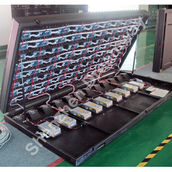 Advertising Epistar Outdoor LED Display Signs 2R1G1B Pixel 16mm , 7500 nits Luminance