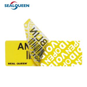 Strong Adhesive Seal Warranty Void Label Tamper Evident Security Package