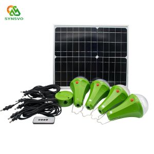 9W Solar Powered LED Shed Lights Remote Control Solar Lighting System For Home