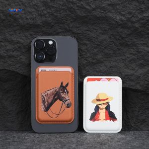 Business N52 Magnetic Phone Wallet With PU Leather Material