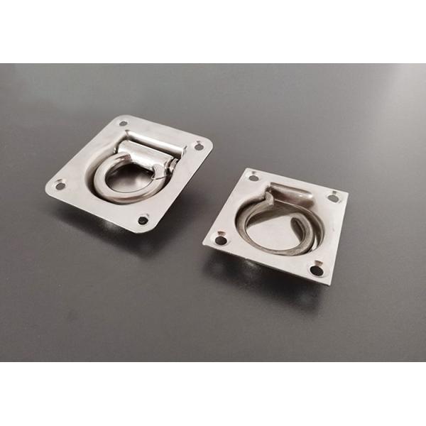 2000KN M.B.L Compression Stainless Steel Floor Mount Rope Car and Truck Accessories Lashing Tie Down D Rope Ring for Heavy-Duty