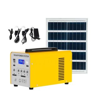 Solar System Portable Power Station Generator To Charge Light And Fan