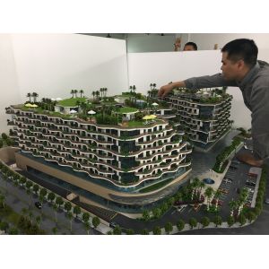 Machine Cut Acrylic Architecture Model , Modern Architecture Model Building