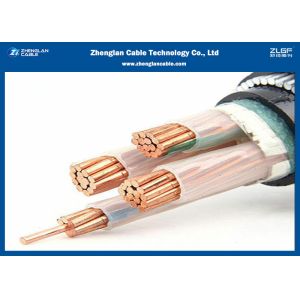 4c XLPE Insulated Armoured Power Cable, PVC Sheath （AL/CU/PVC/XLPE/STA/NYBY