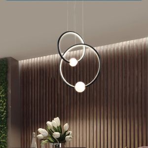 Indoor Modern Circular Ring Chandelier 44w 23w 19w