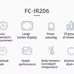 15s Auto Shutdown Digital Body Forehead Infrared Thermometer Non Contact With