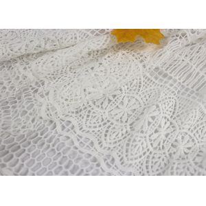 Textile Milk Silk Soft Water Soluble Guipure Women Dress Processing Lace Fabric