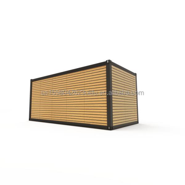 Mobile and Portable Prefab Warehouse 20ft Shipping Container Office with 50/75/100mm Wave Sandwich Panel Wall