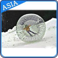 China Clear Inflatable Human Hamster Ball ,  Zorb Ball Used On Snow for sale
