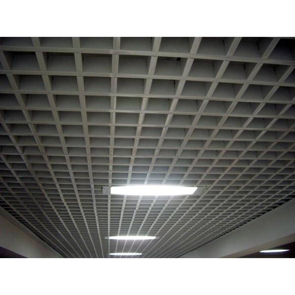 Waterproof Sound Absorption Aluminum Grid Ceiling For Metro Station
