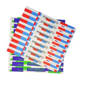 Customized Waterproof Paper Wristband with Bar Coding and Digital Printing