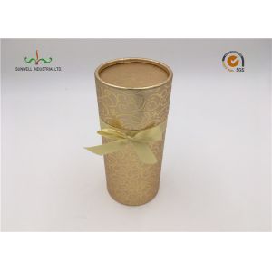 Recycled Cylindrical Cardboard Tubes / Brown Kraft Paper Tube Packaging