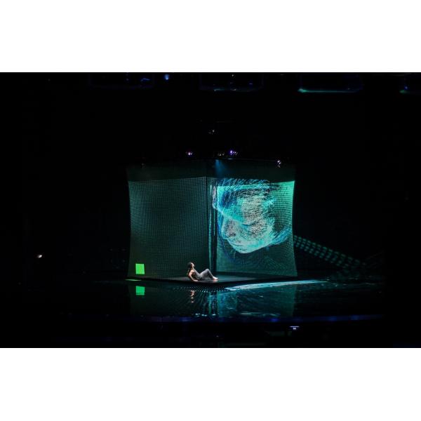3D Holographic Mesh Screen Hologram Stage Projection for Concert
