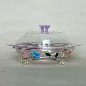 Iron base plate date palm bowl（5）