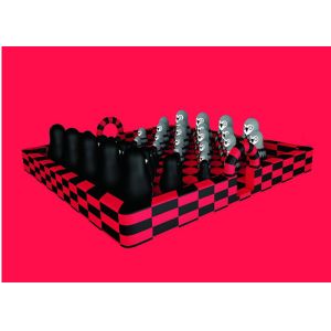 Outdoor Game Inflatable Amusement Park For Children , PVC Tarpaulin Yellow Cat