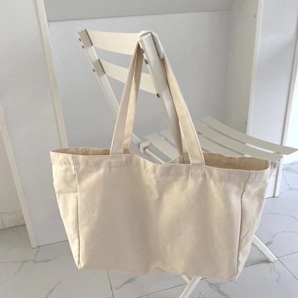 Factory OEM White color Nature Handbag Tote Cotton Bag Wholesale Custom Canvas Green Shopping Bags Shoulder Bag