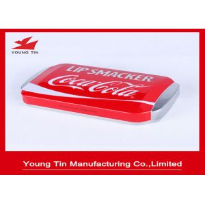 Rectangle Lip Smacker Metal Cosmetic Tins Recyclable 150 x 85 x 30 MM With