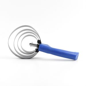 Stainless Steel Spiral Curry Comb 4 Loops Optional Color For Massage Horses