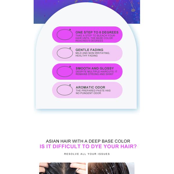 450g Premium Hair Bleaching Powder for All Hair Types