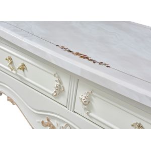 Retro Noble And Elegant MDF Resin Dining Room Coffee Table